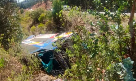 EMBARRANCAMIENTO DE BUS EN LA RUTA SANTA CRUZ–COCHABAMBA DEJA UNA VEINTENA DE HERIDOS