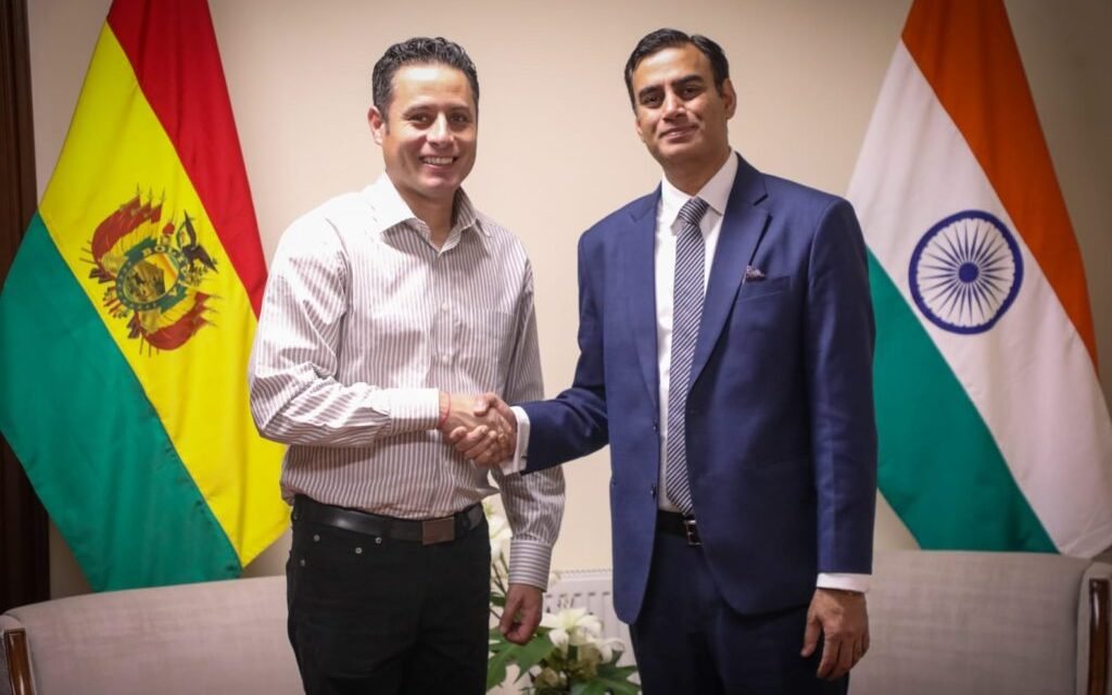 ENCUENTRO BILATERAL: BOLIVIA E INDIA FORTALECEN COOPERACIÓN Y DESARROLLO CONJUNTO