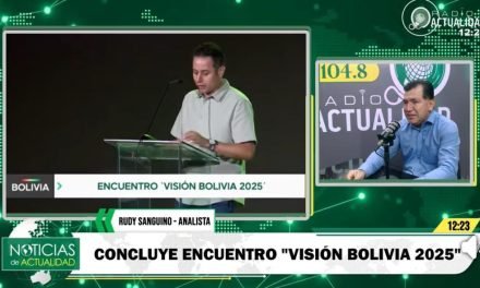 RUDDY SANGUINO: “BOLIVIA DEBE MIRAR SU ECONOMÍA CON PERSPECTIVA DE LARGO PLAZO”