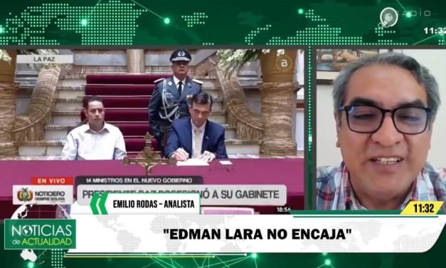 EMILIO RODAS: “EDMAND LARA NO ENCAJA EN LOS PROYECTOS DE GOBIERNO DE RODRIGO PAZ”