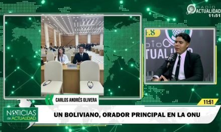 JOVEN CRUCEÑO REPRESENTARÁ A BOLIVIA EN EL FORO INTERNACIONAL DE LA JUVENTUD EN CHINA