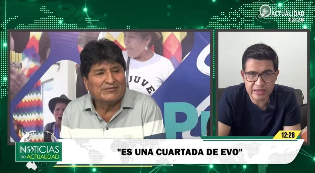 VLADIMIR PEÑA: “EVO MORALES BUSCA UNA COARTADA PARA EVADIR A LA JUSTICIA ORDINARIA”