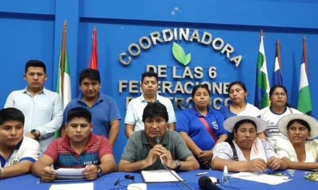 EVO MORALES PIDE AL GOBIERNO FIJAR “FECHA Y HORA” PARA REUNIÓN EN LA PAZ