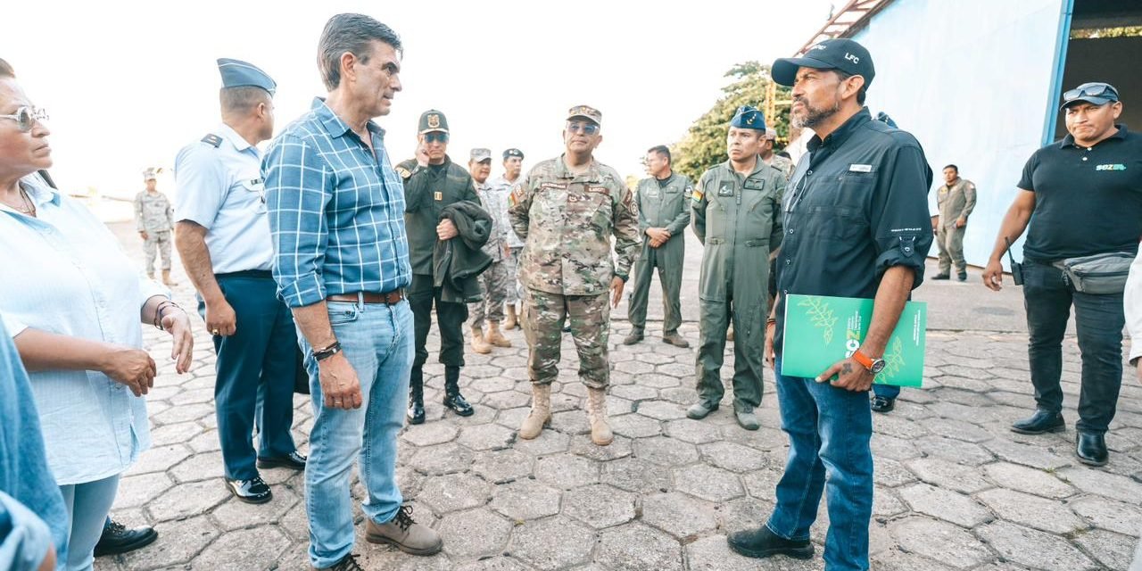 GOBERNADOR CAMACHO Y PRESIDENTE PAZ EVALÚAN DAÑOS Y ATENCIÓN A DAMNIFICADOS EN EL TORNO