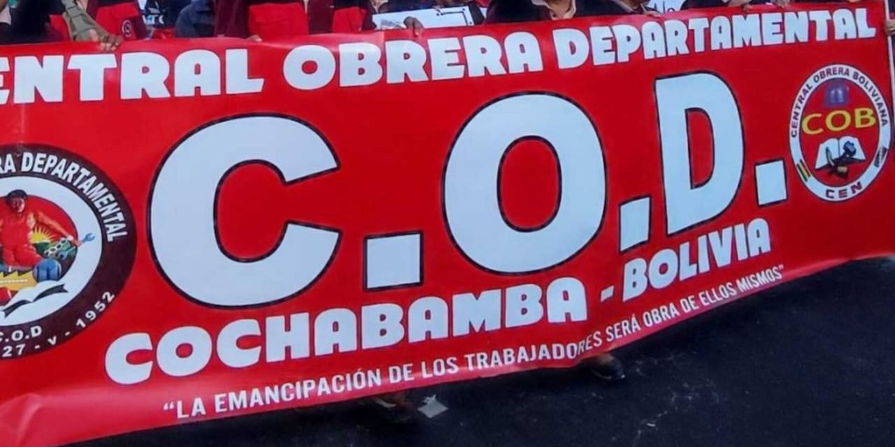 COCHABAMBA SE MOVILIZA: LA COD RATIFICA PARO INDEFINIDO Y ANUNCIA GRAN MARCHA