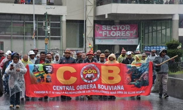 COB CUMPLE QUINTO DÍA DE MOVILIZACIONES Y EXIGE ABROGACIÓN DEL DS 5503