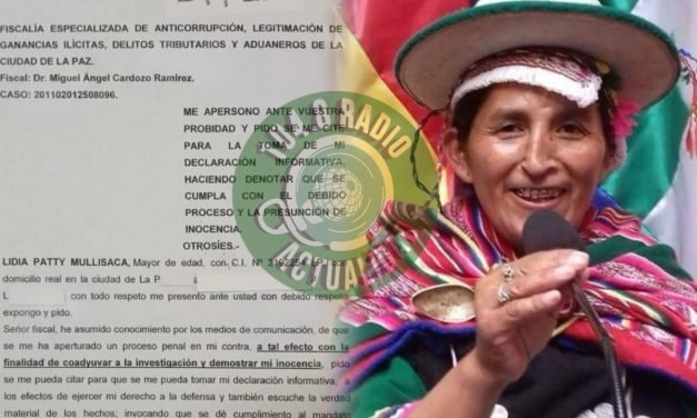 LIDIA PATTY PRESENTÓ SU MEMORIAL DE APERSONAMIENTO