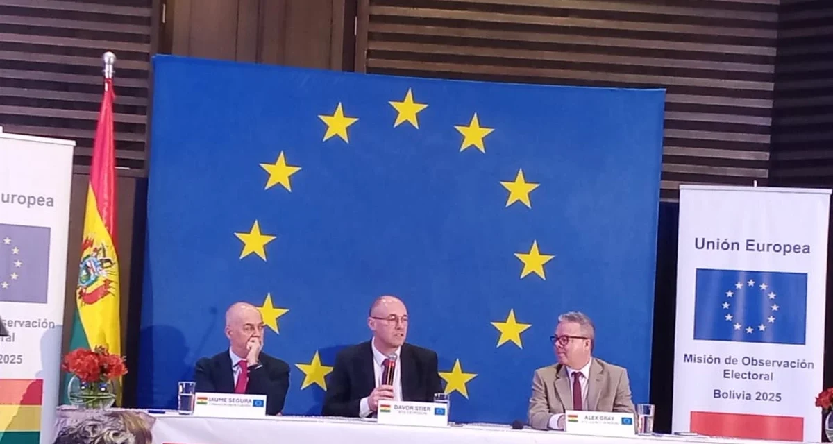 UE ENTREGA INFORME FINAL SOBRE ELECCIONES EN BOLIVIA Y EMITE 19 RECOMENDACIONES