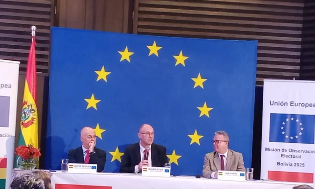 UE ENTREGA INFORME FINAL SOBRE ELECCIONES EN BOLIVIA Y EMITE 19 RECOMENDACIONES