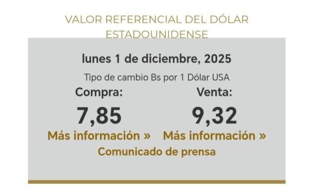 BANCO CENTRAL LANZA DÓLAR REFERENCIAL Y MARCA UN GIRO EN EL MERCADO CAMBIARIO