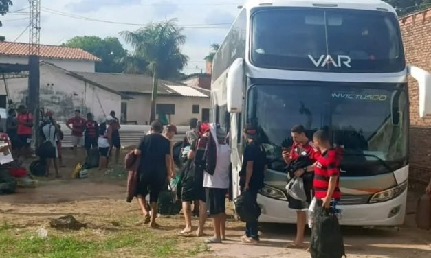 SANTA CRUZ: HINCHAS DEL FLAMENGO DETENIDOS POR AGRESIONES, ROBOS Y DESTROZOS EN SURTIDOR