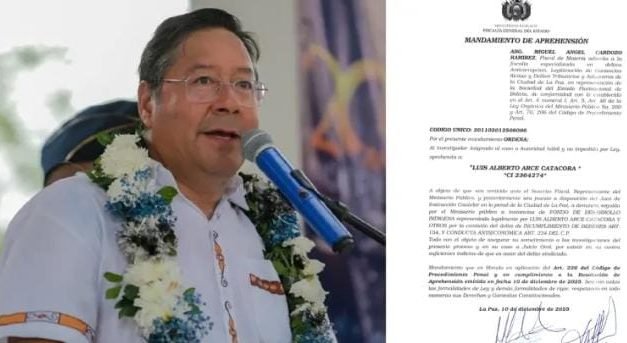 FISCALÍA APREHENDE AL EX PRESIDENTE LUIS ARCE POR PRESUNTOS DELITOS ECONÓMICOS