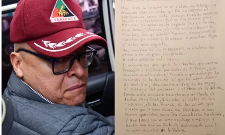 ZÚÑIGA ENVÍA MENSAJE A ARCE TRAS SU DETENCIÓN: “BIENVENIDO A LAS CÁRCELES DEL PUEBLO”