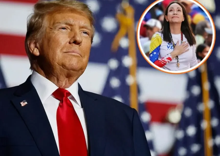 TRUMP CUESTIONA LIDERAZGO DE MARÍA CORINA MACHADO