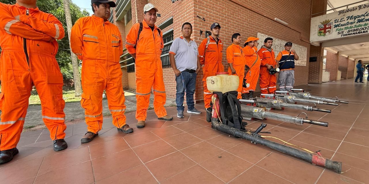 MUNICIPIO INICIA LIMPIEZA Y FUMIGACIÓN EN MÁS DE 500 UNIDADES EDUCATIVAS