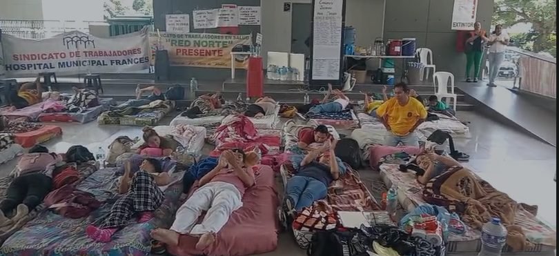 PERSONAL DE SALUD ENTRA EN EL SEXTO DÍA DE HUELGA