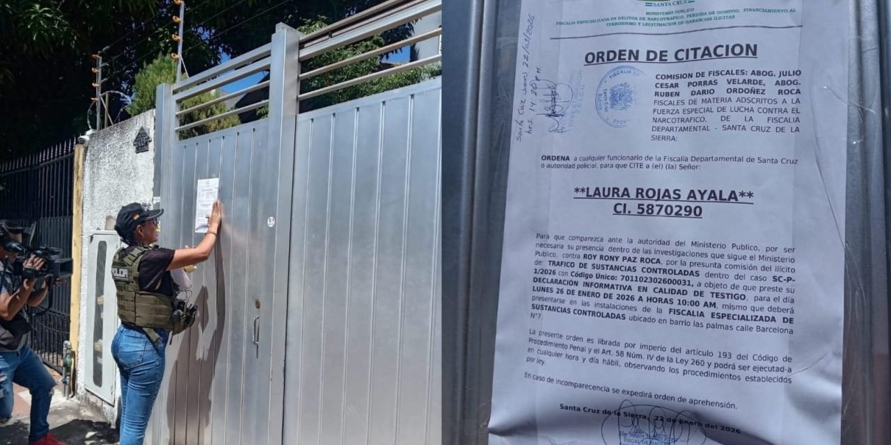 FELCN CITA A LAURA ROJAS A DECLARAR