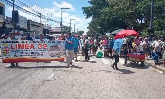 TRANSPORTISTAS MARCHARON EN SANTA CRUZ