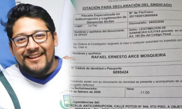 RAFAEL ARCE MOSQUEIRA CITADO POR CASO DEL FONDO INDÍGENA