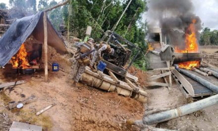 MEGAOPERATIVO CONTRA LA MINERÍA ILEGAL EN EL CERRO SAN SIMÓN