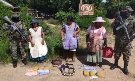 APREHENDEN A TRES MUJERES CON DROGA ADHERIDA AL CUERPO