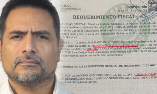 ALERTA MIGRATORIA PARA MARCO NUÑEZ DEL ARCO