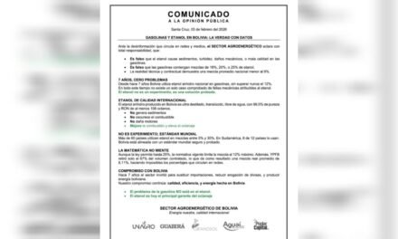 SECTOR AGROENERGÉTICO ACLARA: EL ETANOL NO ES LA CAUSA DE LOS PROBLEMAS EN LA GASOLINA