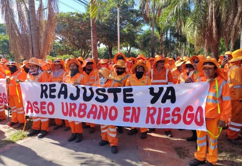 ASEO URBANO PIRAÍ EXIGE REAJUSTE SALARIAL Y REVISIÓN DE CONTRATOS