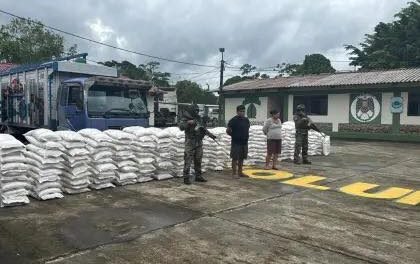 DOS APREHENDIDOS Y MÁS DE 5 TONELADAS DE QUÍMICOS INCAUTADAS EN VILLA TUNARI