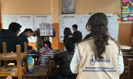 MOE JUBILEO DESTACA TRANSPARENCIA EN LOS COMICIOS Y SEÑALA DESAFÍOS