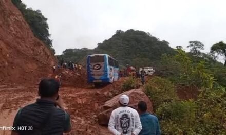 TARIJA: LLUVIAS GENERAN BLOQUEOS Y CAOS VEHICULAR EN LA CUESTA DE SAN SIMÓN