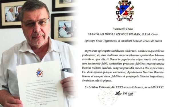 PAPA LEÓN FELICITA A MONSEÑOR ESTANISLAO POR 25 AÑOS DE SERVICIO EPISCOPAL