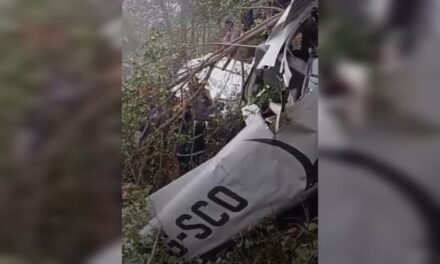 AVIONETA SE ESTRELLA EN EL CHAPARE CON CUATRO PERSONAS A BORDO