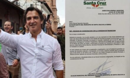ALCALDÍA DE SANTA CRUZ ASEGURA TRANSICIÓN TRANSPARENTE CON CONVOCATORIA A SAAVEDRA