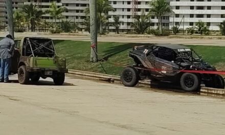 PILOTO ES ACRIBILLADO EN PLENO RALLY EN NUEVA SANTA CRUZ