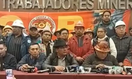 COB DECLARA PERSONA NO GRATA AL MINISTRO DE ECONOMÍA Y CONVOCA A MOVILIZACIONES