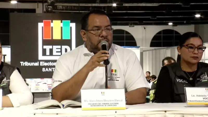 TED DESCARTA REPETIR ELECCIONES EN SAN IGNACIO Y PIDE LEVANTAR BLOQUEOS