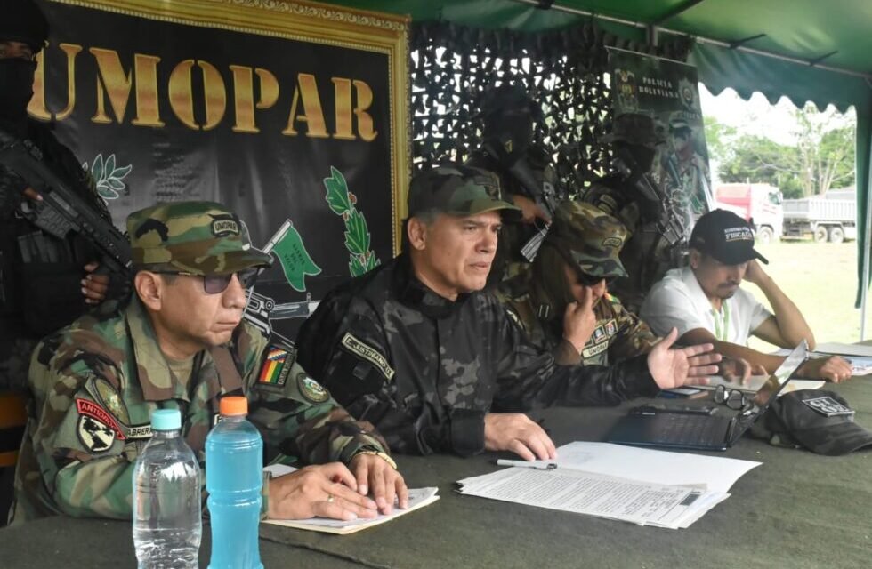 SEIS OPERATIVOS ANTIDROGA DEJAN 1,17 TONELADAS INCAUTADAS EN COCHABAMBA