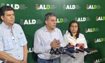 ALD DE SANTA CRUZ TRATARÁ PROYECTO DE LEY PARA MODIFICAR SU ORGANIZACIÓN INTERNA