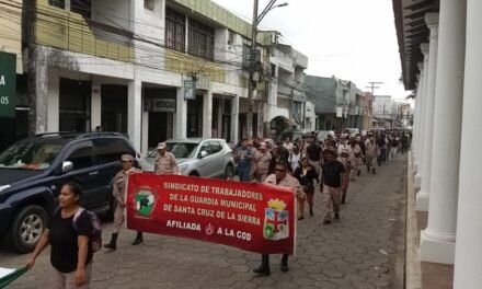 GENDARMES MUNICIPALES INICIARON PARO DE 48 HORAS