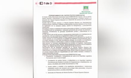 DEMÓCRATAS ACUSAN AL TSE DE FALLOS CONTRADICTORIOS Y PIDEN AUDITORÍA INTERNACIONAL