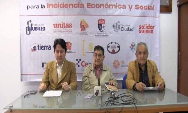 PLATAFORMA CIVIL ALERTA SOBRE CRISIS Y PLANTEA MODIFICAR LA DISTRIBUCIÓN DEL 50-50