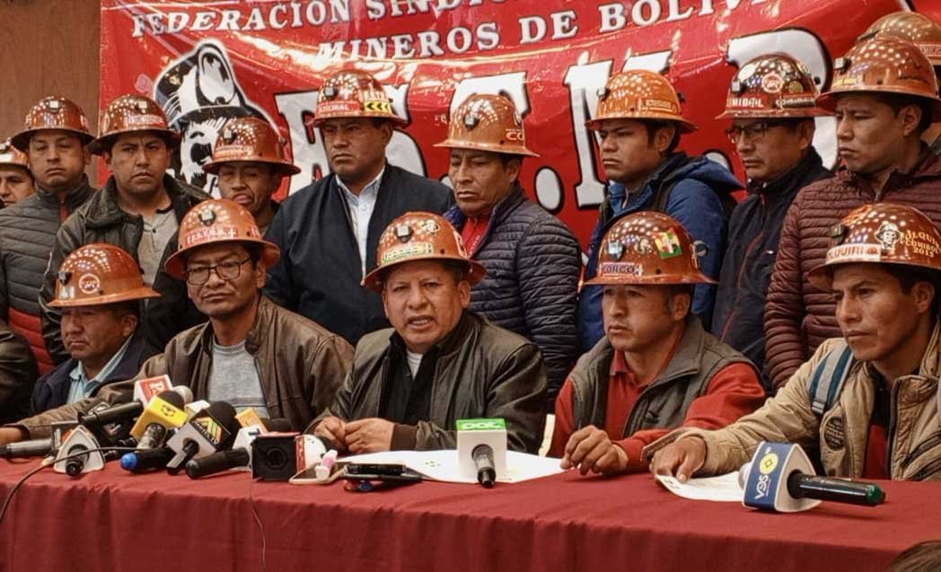 TRABAJADORES MINEROS PARTICIPARÁN EN EL PARO MOVILIZADO DE LA COB