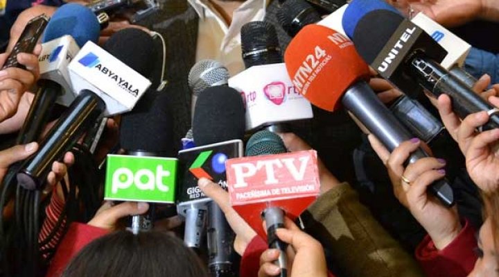 PAZ DESTACA LABOR PERIODÍSTICA Y GARANTIZA LIBERTAD DE PRENSA EN BOLIVIA