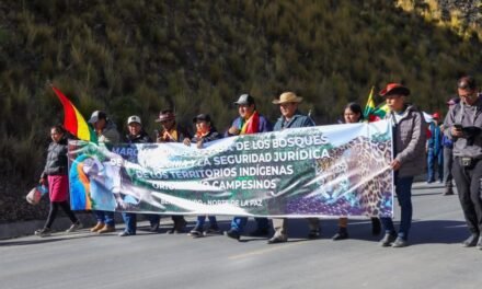 MARCHA PARA ABROGACIÓN DE LA LEY 1720 LLEGA A LA PAZ