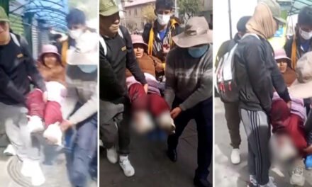 MUJER RESULTA HERIDA DURANTE ENFRENTAMIENTOS EN EL CENTRO DE LA PAZ