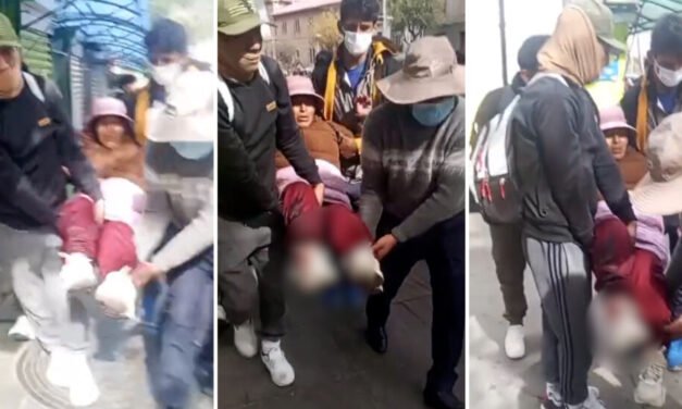 MUJER RESULTA HERIDA DURANTE ENFRENTAMIENTOS EN EL CENTRO DE LA PAZ