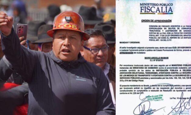 FISCALÍA ACTIVA ORDEN DE APREHENSIÓN CONTRA MARIO ARGOLLO