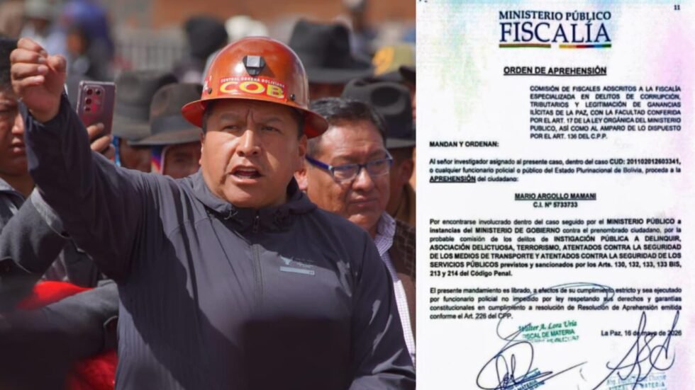 FISCALÍA ACTIVA ORDEN DE APREHENSIÓN CONTRA MARIO ARGOLLO