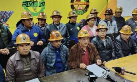 MINEROS DE ORURO ACUSAN A LA COB DE “VIVIR DEL ESTADO” Y USAR A OTROS SECTORES